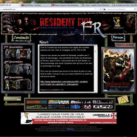 Webdesign: Resident Evil Fr Website