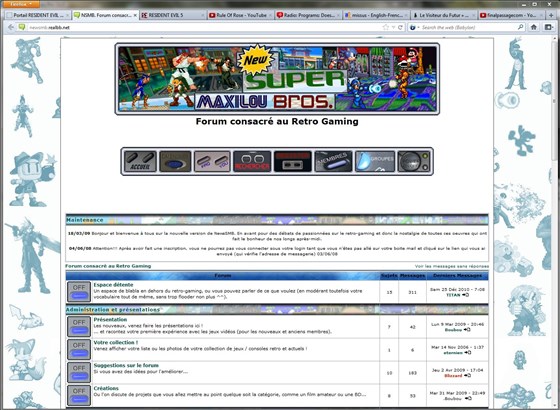 Webdesign: New Super Maxilou Bros. Forum